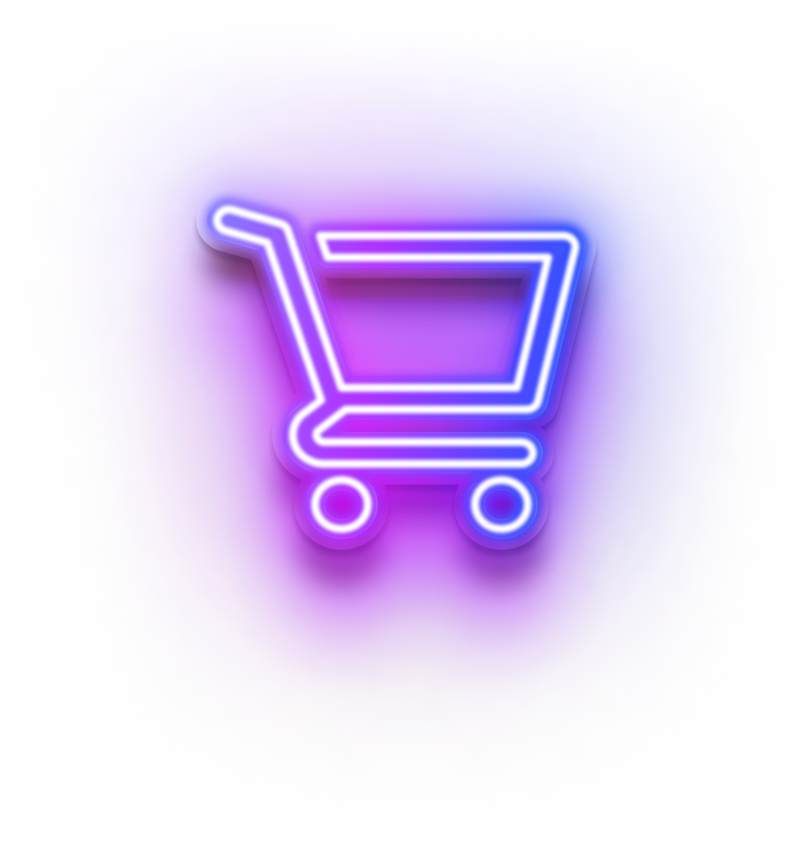 Neon Cart Icon